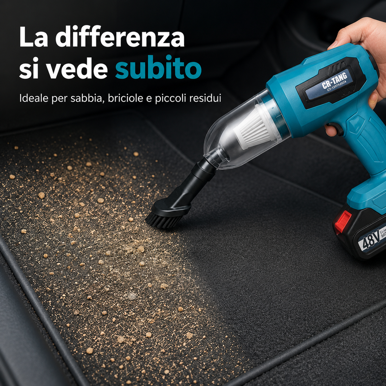 AutoPronto™ AirForce Aspirapolvere e soffiatore portatile 2 in 1 per la pulizia rapida dell’auto