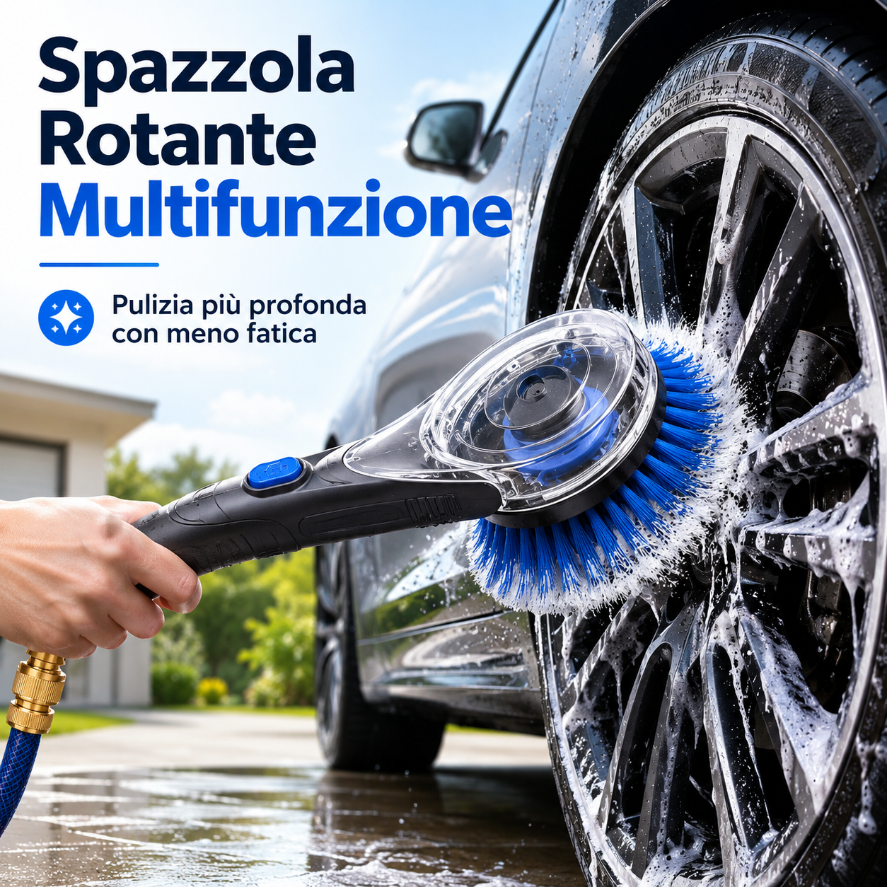 Spazzola Rotante Multifunzione per Lavaggio